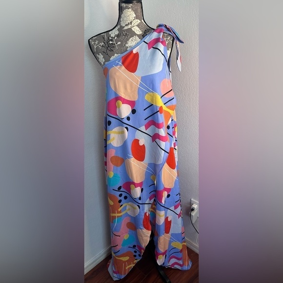 Crosby by Mollie Burch Sasha Maxi Dress in Purple geometric print- Size 6 NWT - Picture 1 of 8